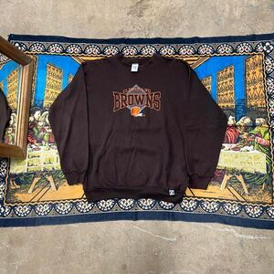 Vintage Cleveland browns Logo 7 crewneck sweatshirt Size XL NFL sportswear 90s